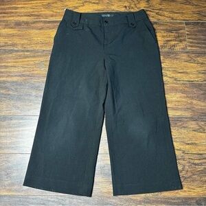 Ninety Black Capri Trouser Pants